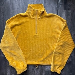 Corduroy cropped sweater